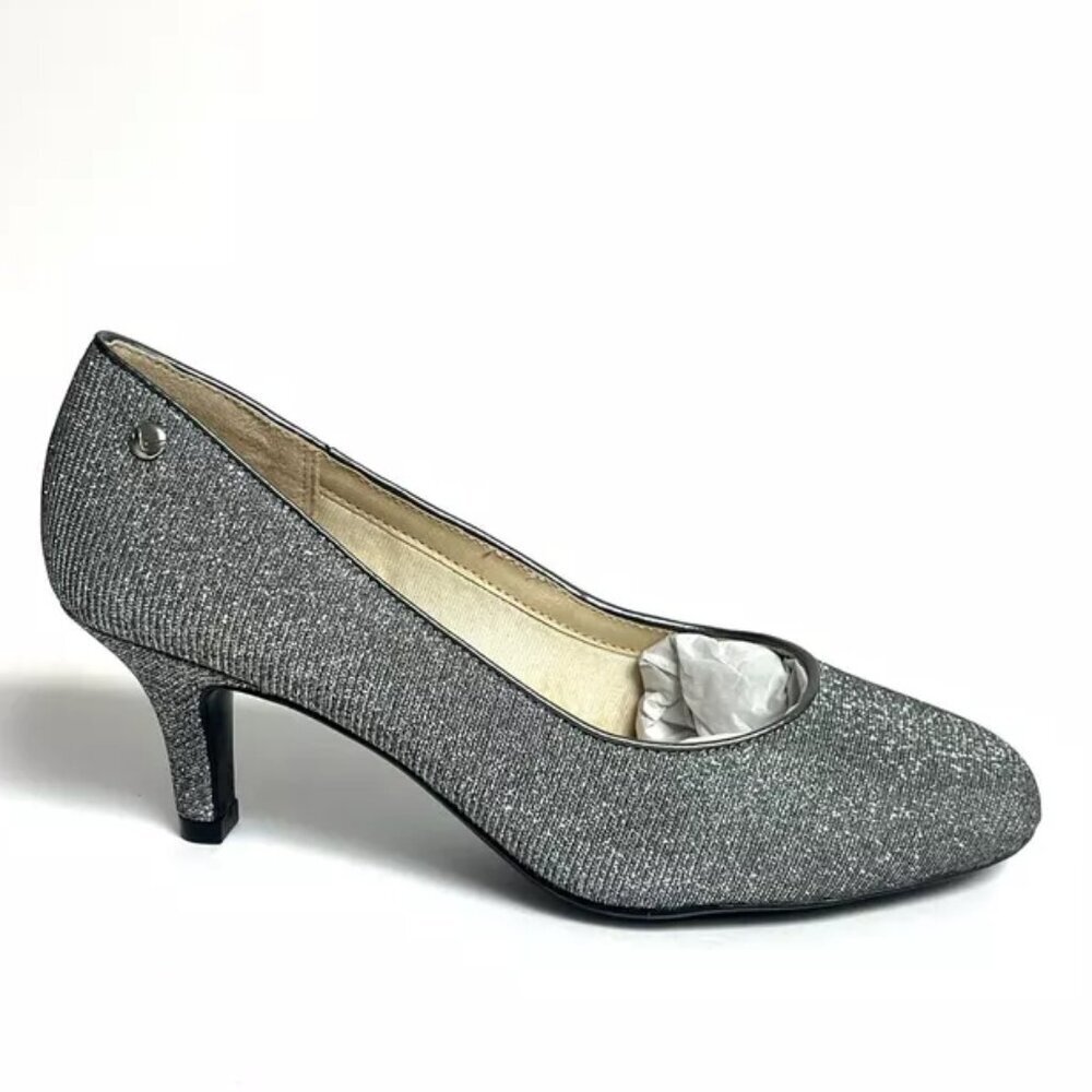 Life Stride Women’s Parigi Pewter High Heels Size 7 Wide